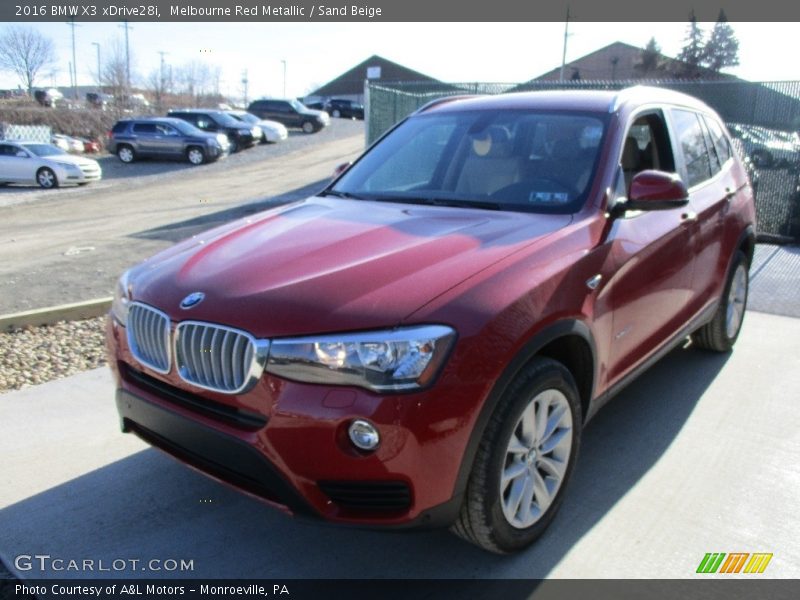 Melbourne Red Metallic / Sand Beige 2016 BMW X3 xDrive28i