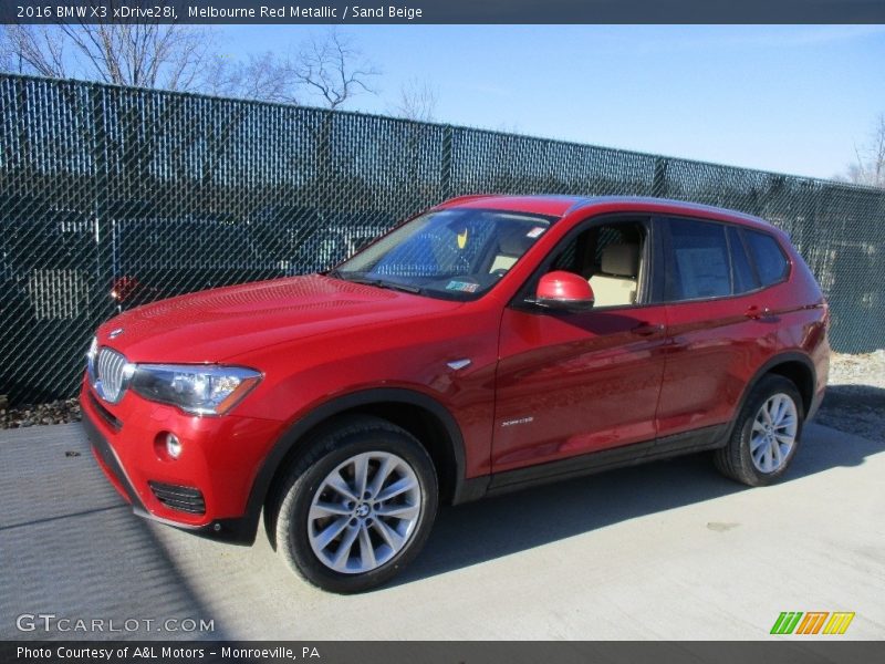 Melbourne Red Metallic / Sand Beige 2016 BMW X3 xDrive28i