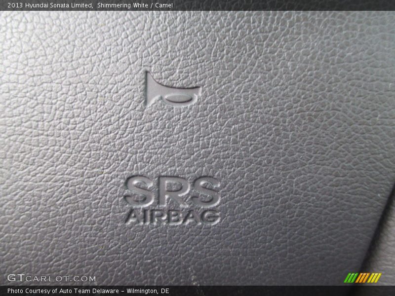 Shimmering White / Camel 2013 Hyundai Sonata Limited