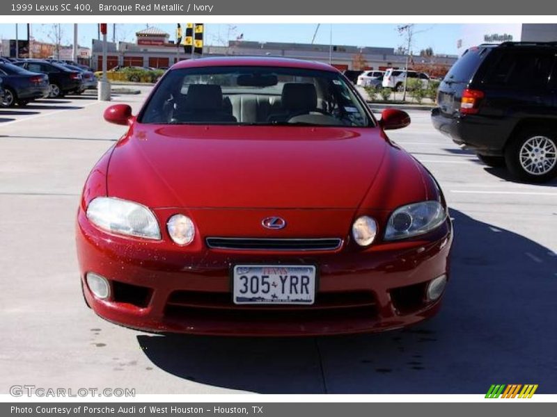 Baroque Red Metallic / Ivory 1999 Lexus SC 400