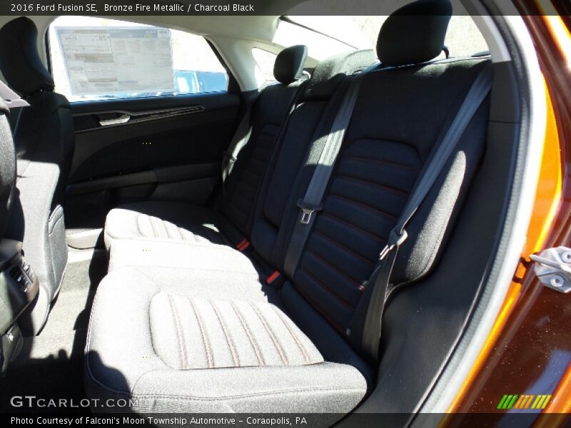 Bronze Fire Metallic / Charcoal Black 2016 Ford Fusion SE