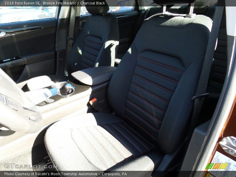 Bronze Fire Metallic / Charcoal Black 2016 Ford Fusion SE