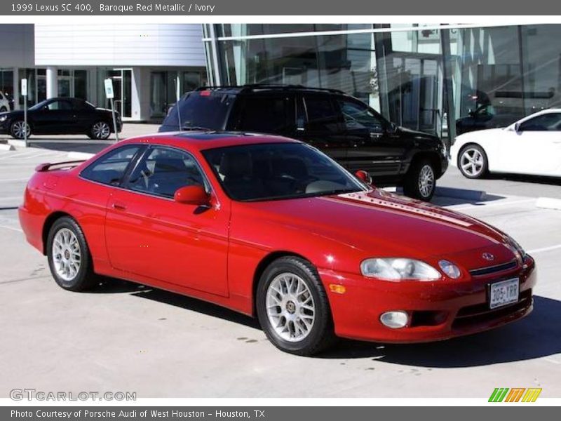 Baroque Red Metallic / Ivory 1999 Lexus SC 400