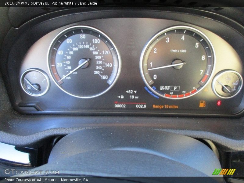 Alpine White / Sand Beige 2016 BMW X3 xDrive28i
