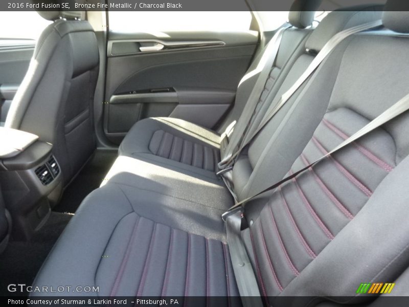 Bronze Fire Metallic / Charcoal Black 2016 Ford Fusion SE