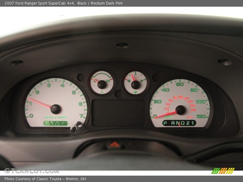 Black / Medium Dark Flint 2007 Ford Ranger Sport SuperCab 4x4