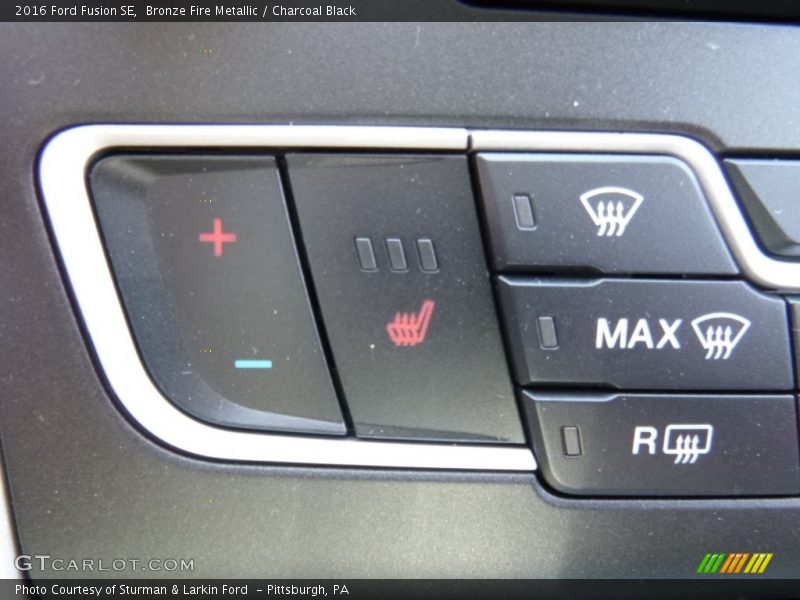 Bronze Fire Metallic / Charcoal Black 2016 Ford Fusion SE