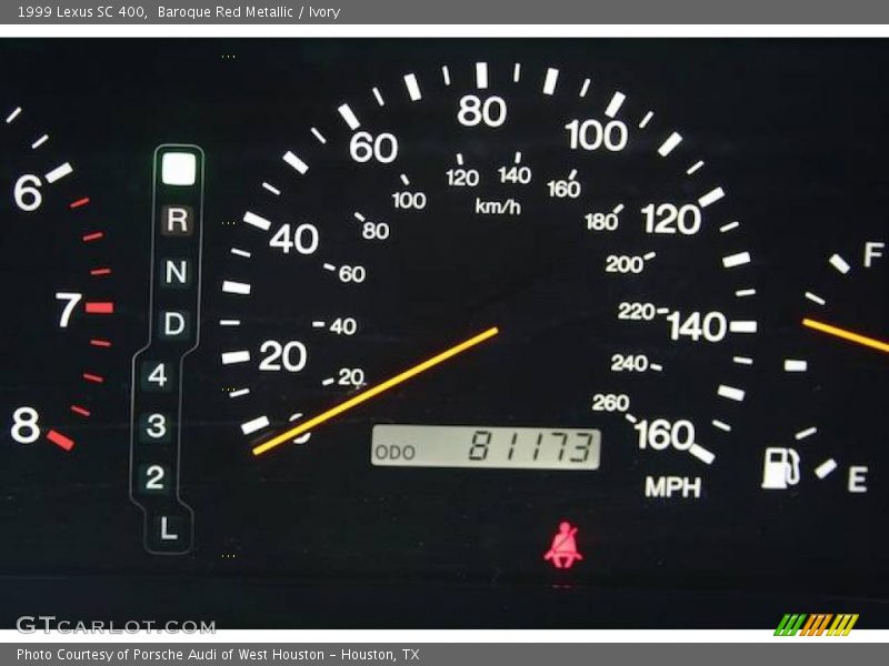 Baroque Red Metallic / Ivory 1999 Lexus SC 400