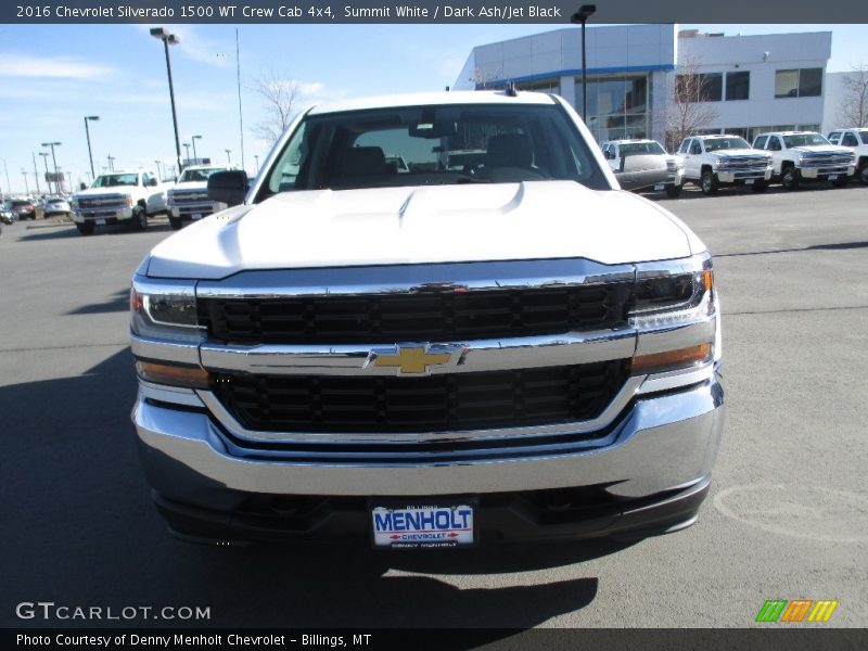 Summit White / Dark Ash/Jet Black 2016 Chevrolet Silverado 1500 WT Crew Cab 4x4