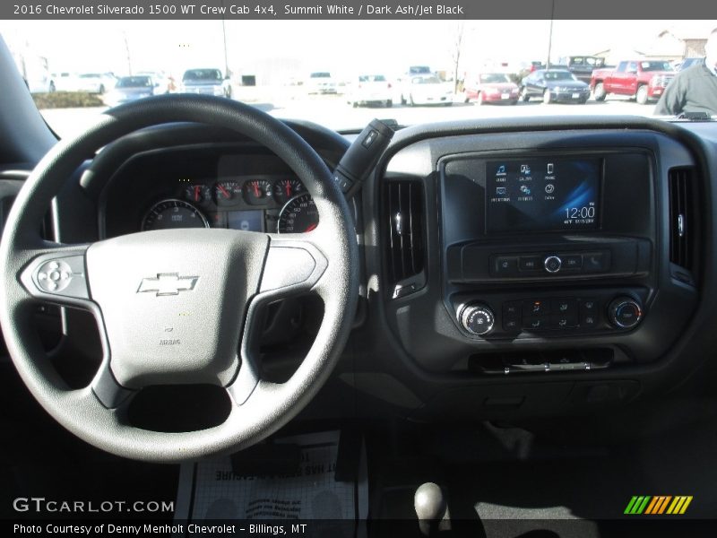 Summit White / Dark Ash/Jet Black 2016 Chevrolet Silverado 1500 WT Crew Cab 4x4
