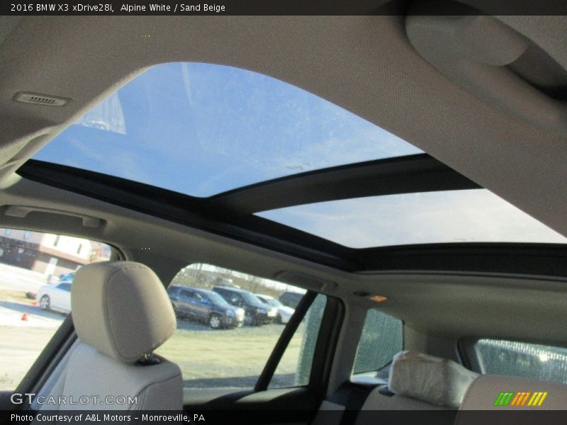 Alpine White / Sand Beige 2016 BMW X3 xDrive28i