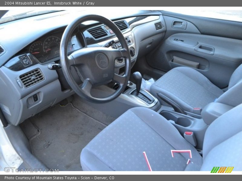 Innsbruck White / Gray 2004 Mitsubishi Lancer ES