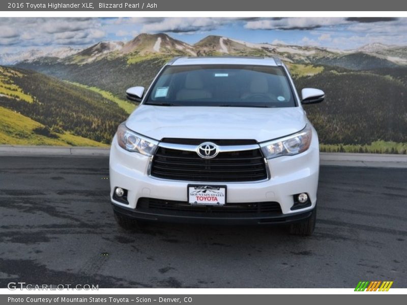 Blizzard Pearl / Ash 2016 Toyota Highlander XLE