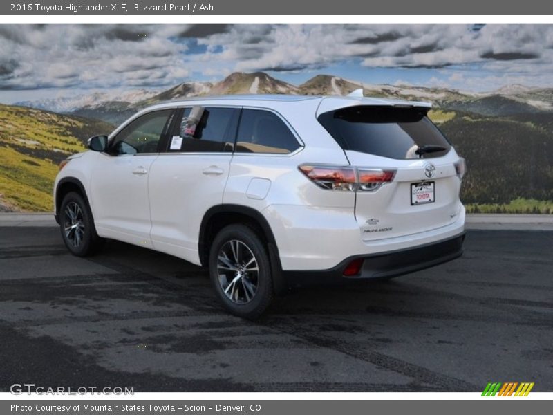 Blizzard Pearl / Ash 2016 Toyota Highlander XLE