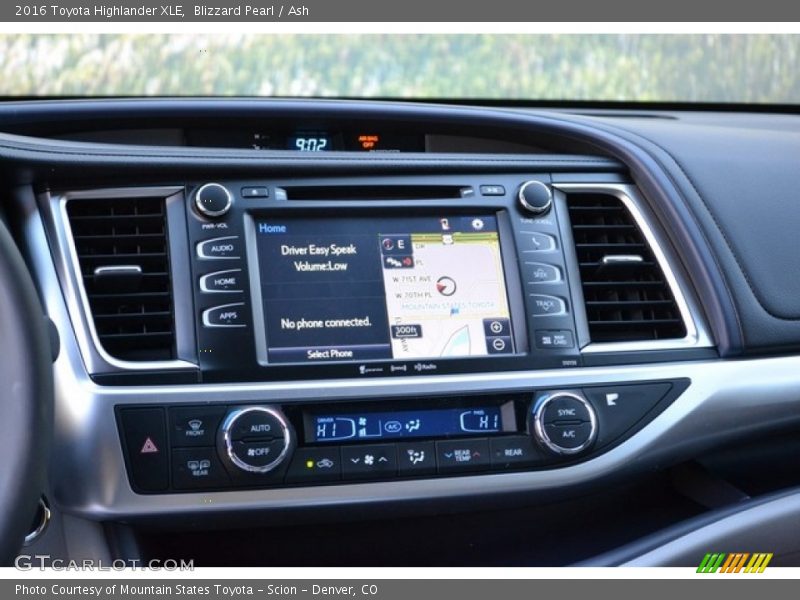 Blizzard Pearl / Ash 2016 Toyota Highlander XLE