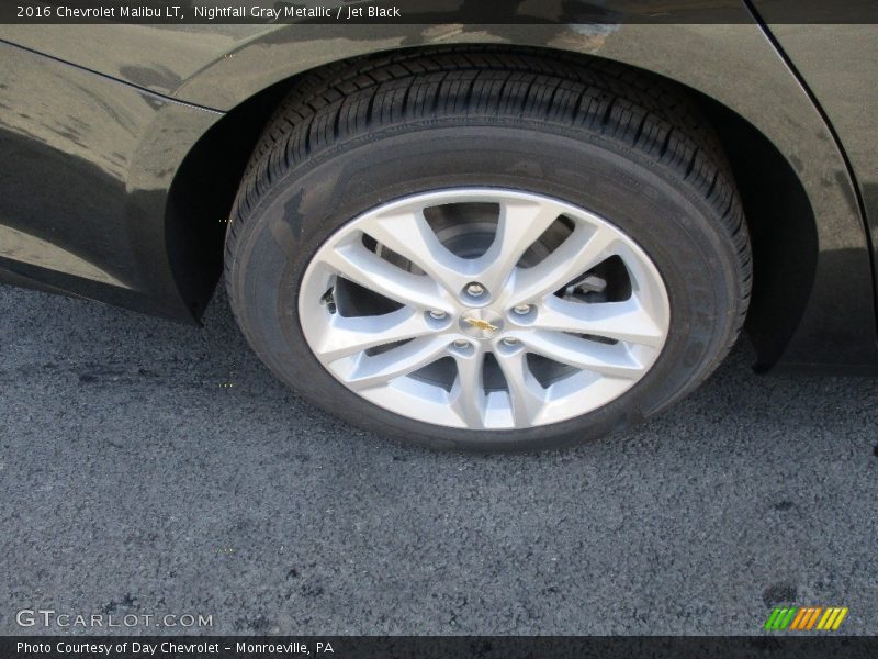 Nightfall Gray Metallic / Jet Black 2016 Chevrolet Malibu LT