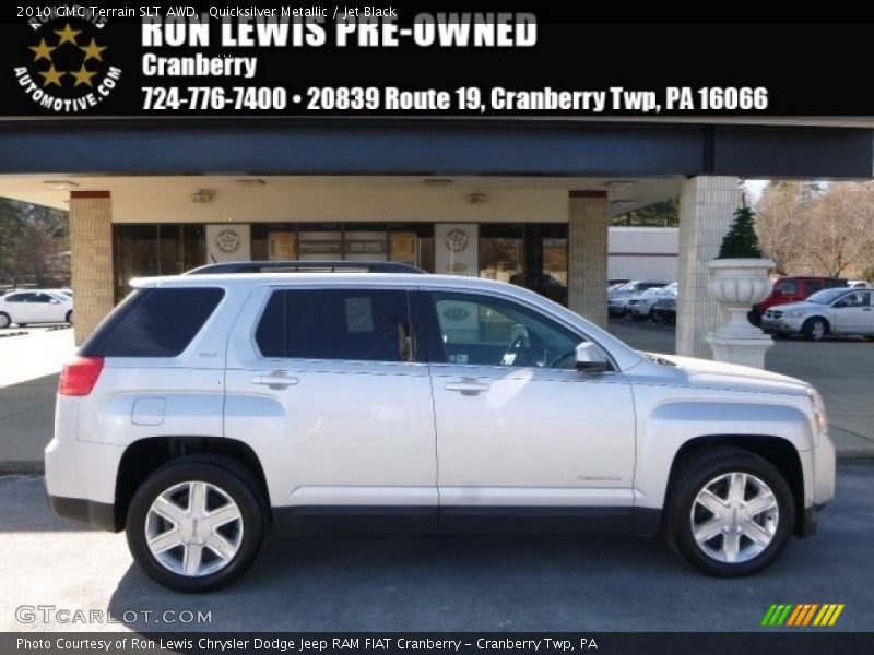 Quicksilver Metallic / Jet Black 2010 GMC Terrain SLT AWD