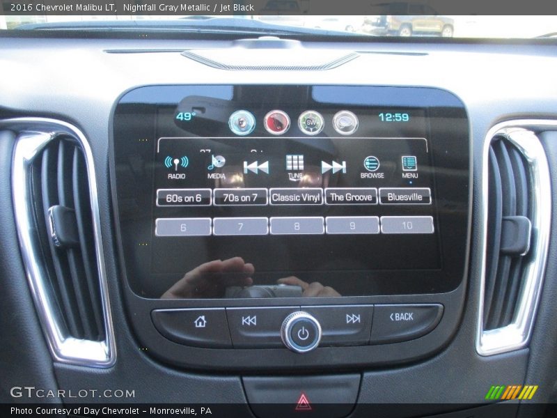 Nightfall Gray Metallic / Jet Black 2016 Chevrolet Malibu LT