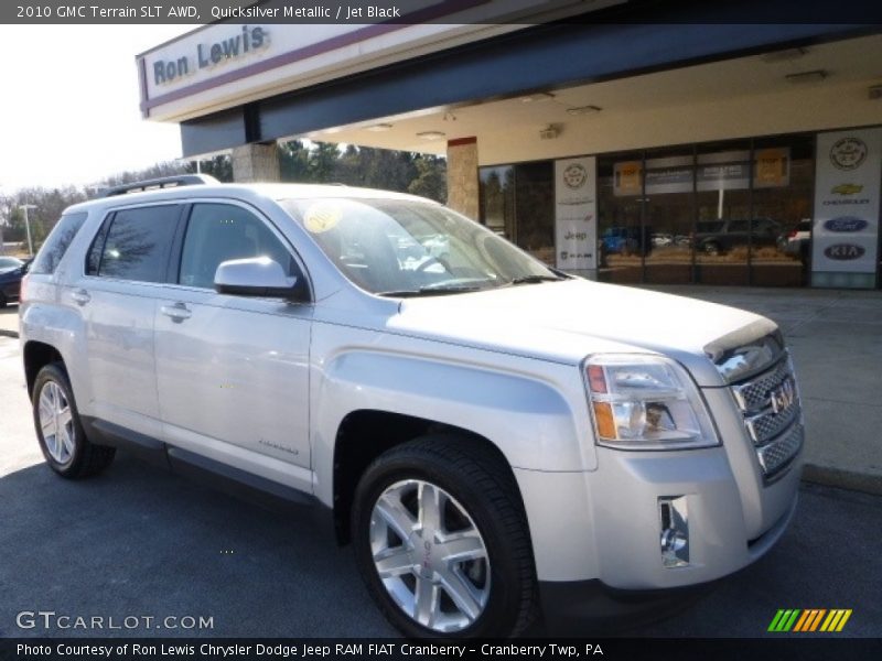 Quicksilver Metallic / Jet Black 2010 GMC Terrain SLT AWD