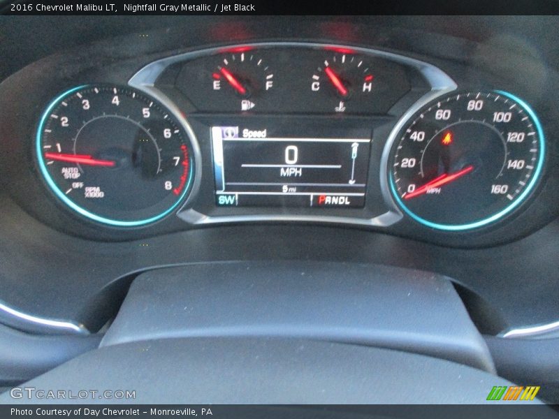 Nightfall Gray Metallic / Jet Black 2016 Chevrolet Malibu LT