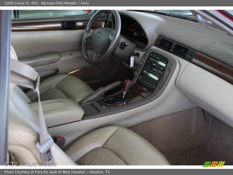Baroque Red Metallic / Ivory 1999 Lexus SC 400