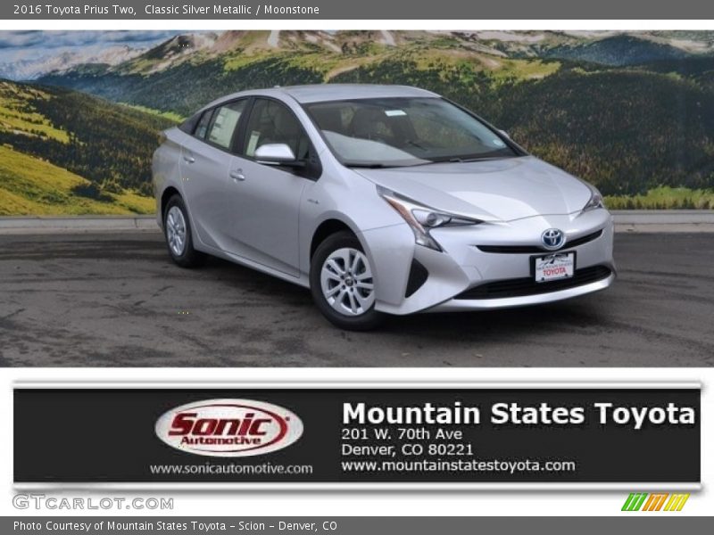 Classic Silver Metallic / Moonstone 2016 Toyota Prius Two