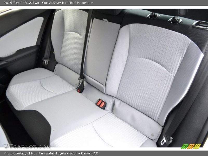 Rear Seat of 2016 Prius Two