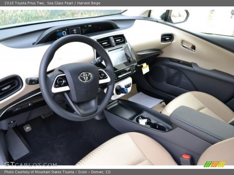  2016 Prius Two Harvest Beige Interior
