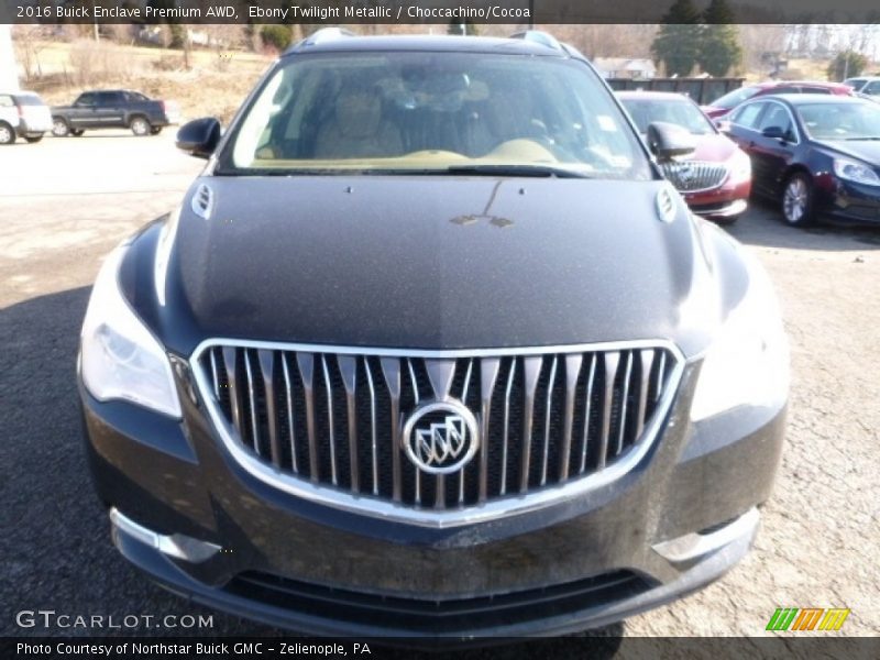 Ebony Twilight Metallic / Choccachino/Cocoa 2016 Buick Enclave Premium AWD