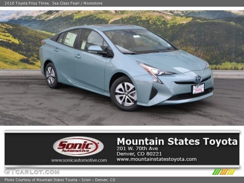 Sea Glass Pearl / Moonstone 2016 Toyota Prius Three