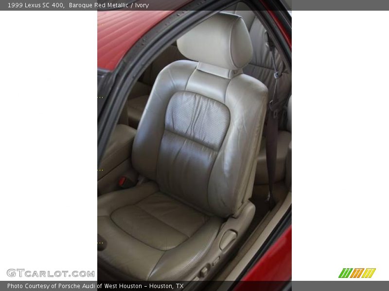 Baroque Red Metallic / Ivory 1999 Lexus SC 400