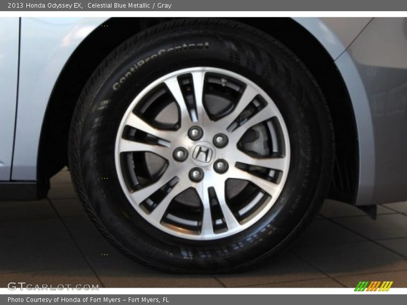 Celestial Blue Metallic / Gray 2013 Honda Odyssey EX