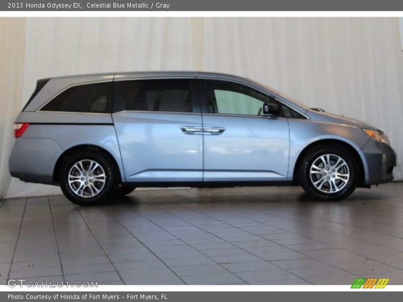 Celestial Blue Metallic / Gray 2013 Honda Odyssey EX