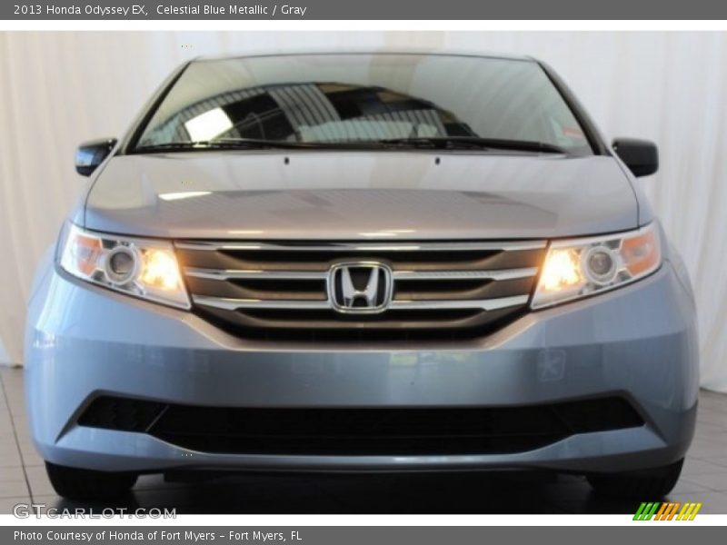 Celestial Blue Metallic / Gray 2013 Honda Odyssey EX