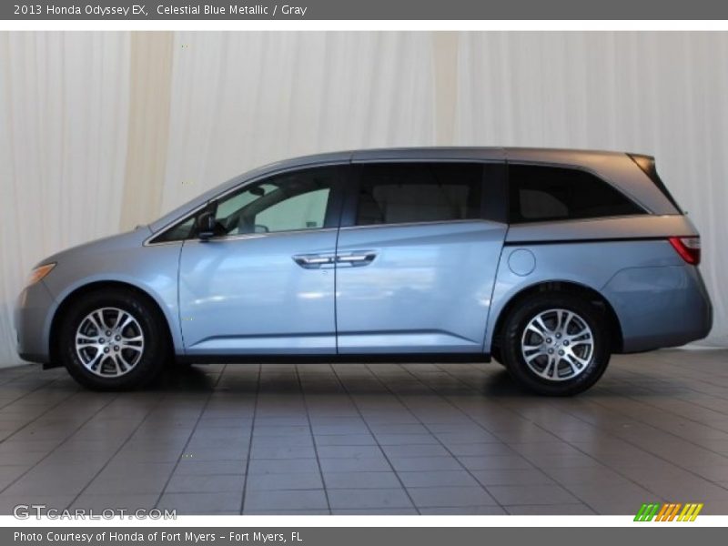 Celestial Blue Metallic / Gray 2013 Honda Odyssey EX