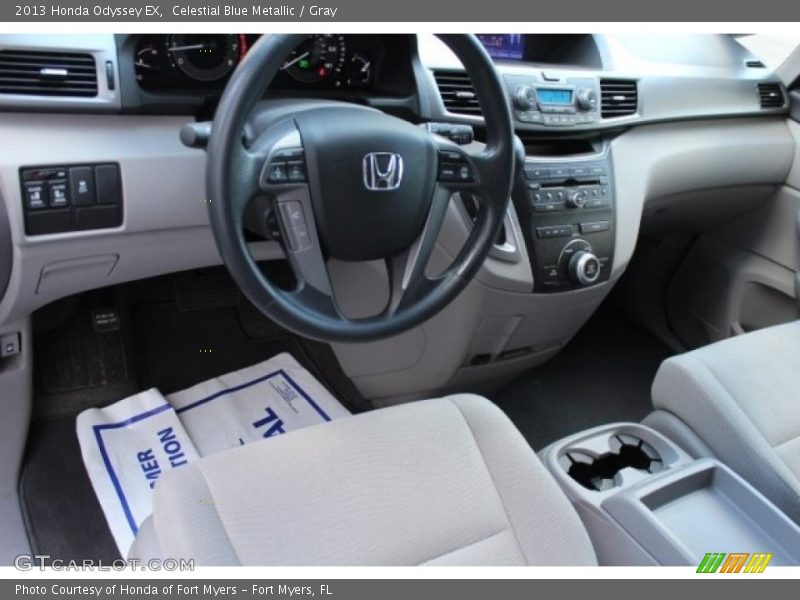 Celestial Blue Metallic / Gray 2013 Honda Odyssey EX