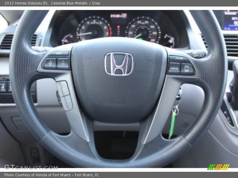 Celestial Blue Metallic / Gray 2013 Honda Odyssey EX
