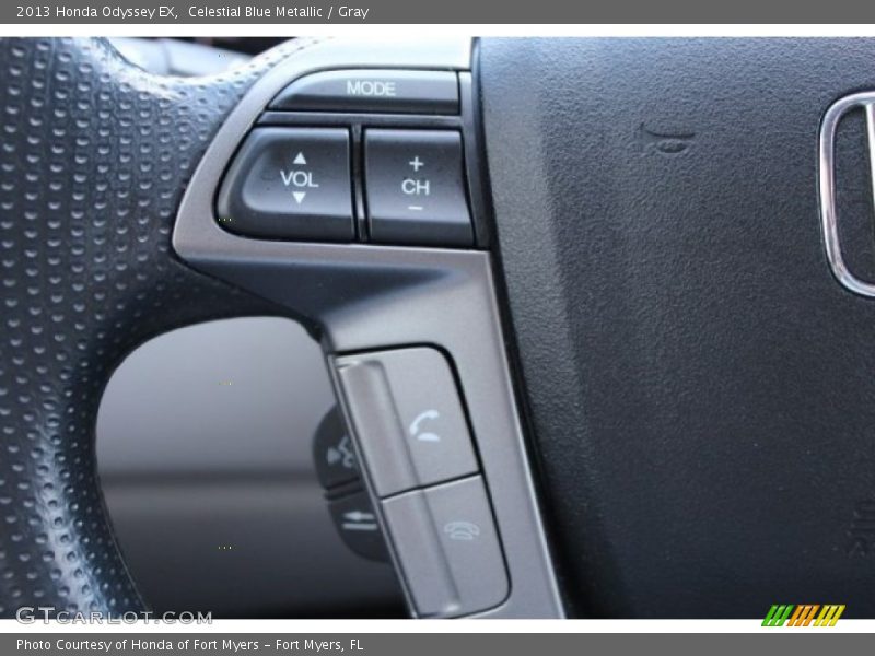 Celestial Blue Metallic / Gray 2013 Honda Odyssey EX