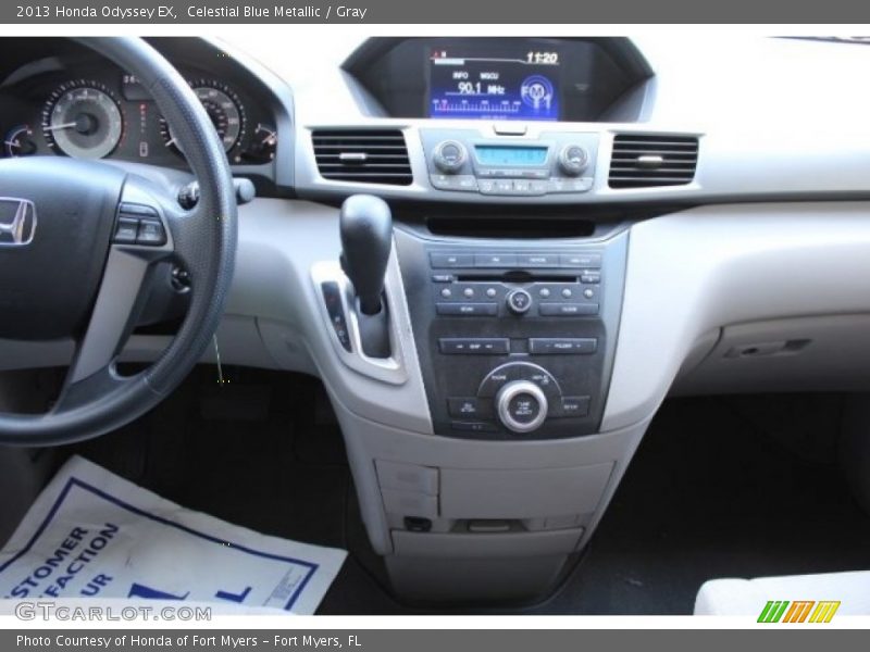Celestial Blue Metallic / Gray 2013 Honda Odyssey EX