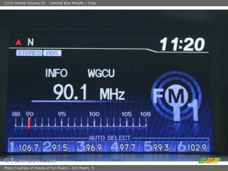 Celestial Blue Metallic / Gray 2013 Honda Odyssey EX