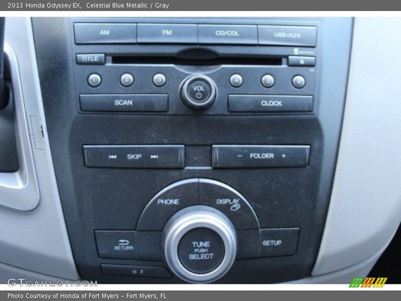 Celestial Blue Metallic / Gray 2013 Honda Odyssey EX