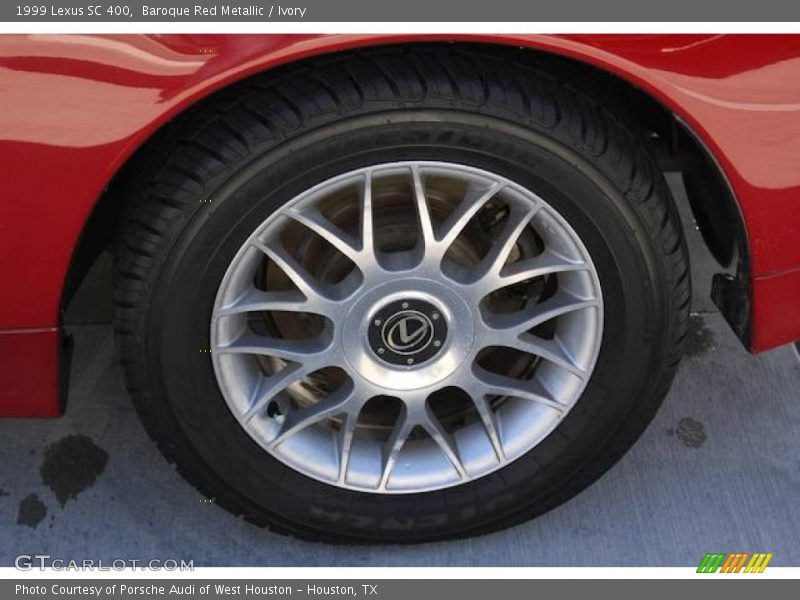 Baroque Red Metallic / Ivory 1999 Lexus SC 400