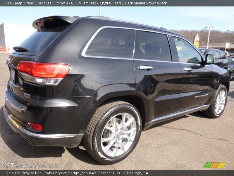 Brilliant Black Crystal Pearl / Dark Sienna Brown/Black 2016 Jeep Grand Cherokee Summit 4x4