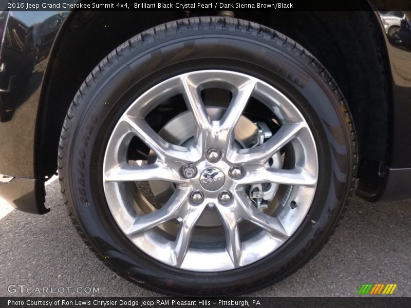 Brilliant Black Crystal Pearl / Dark Sienna Brown/Black 2016 Jeep Grand Cherokee Summit 4x4