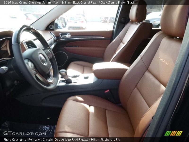 Brilliant Black Crystal Pearl / Dark Sienna Brown/Black 2016 Jeep Grand Cherokee Summit 4x4