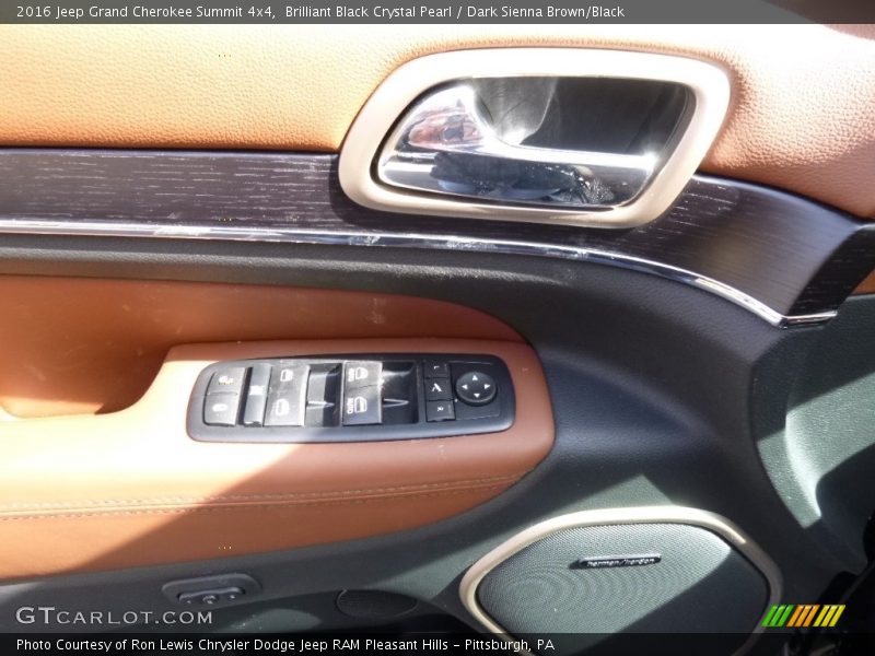 Brilliant Black Crystal Pearl / Dark Sienna Brown/Black 2016 Jeep Grand Cherokee Summit 4x4