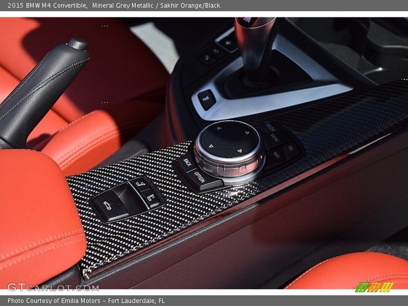Mineral Grey Metallic / Sakhir Orange/Black 2015 BMW M4 Convertible