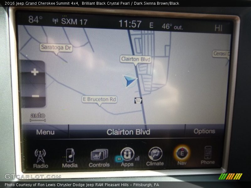 Brilliant Black Crystal Pearl / Dark Sienna Brown/Black 2016 Jeep Grand Cherokee Summit 4x4