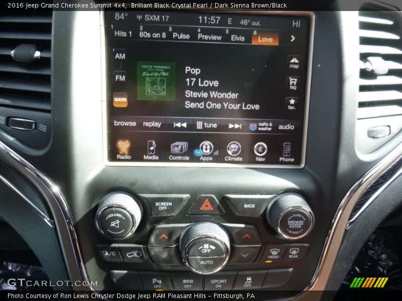 Brilliant Black Crystal Pearl / Dark Sienna Brown/Black 2016 Jeep Grand Cherokee Summit 4x4