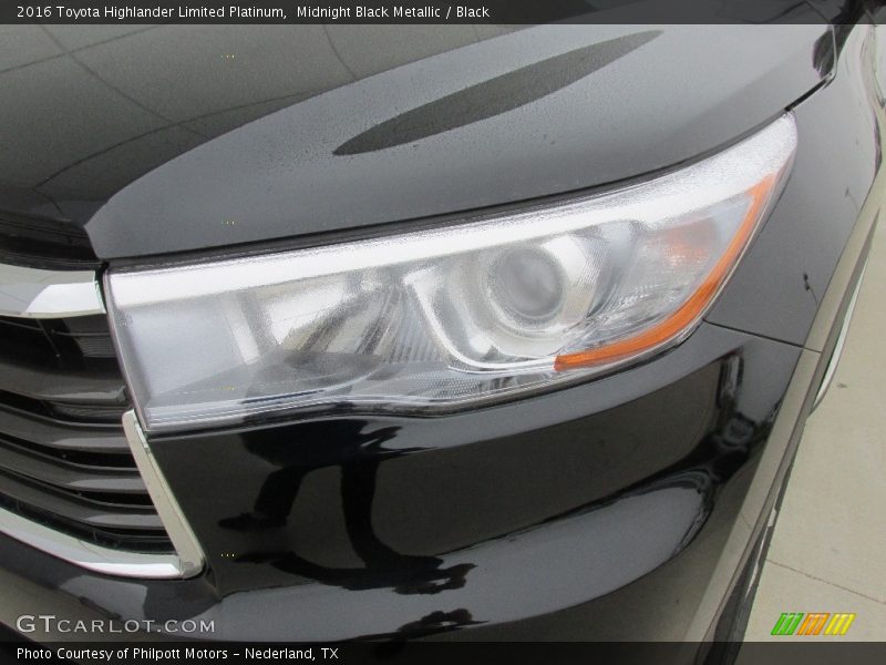 Midnight Black Metallic / Black 2016 Toyota Highlander Limited Platinum